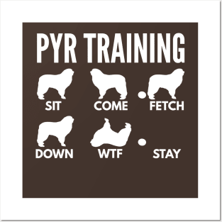 Great Pyrenees Training Pyr Dog Tricks Posters and Art